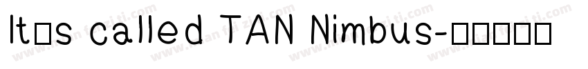 It’s called TAN Nimbus字体转换